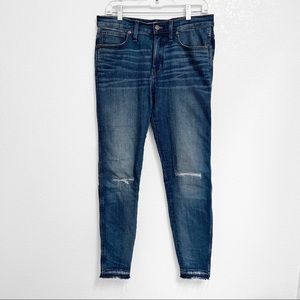 Madewell Distressed Blue High Rise 9” Skinny Women’s Jeans Size 29